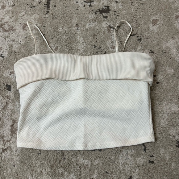 Alo Yoga Doubles Only Bra Tank Size Medium - Ivory - Picture 3 of 6